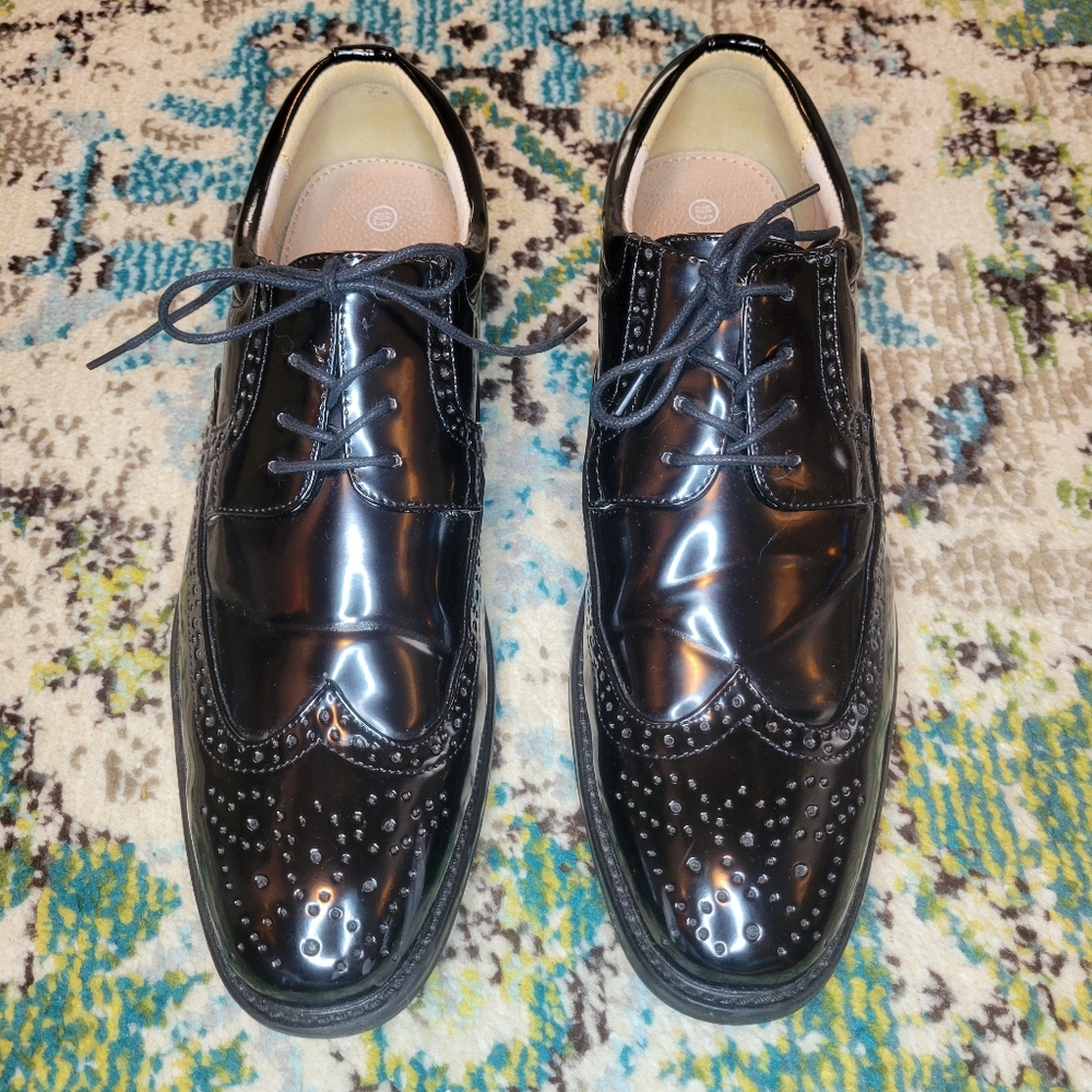 Bruno Marc New York Moda Italy Oxford‎ Wingtip Lace Up Dress Shoes Size 10.5